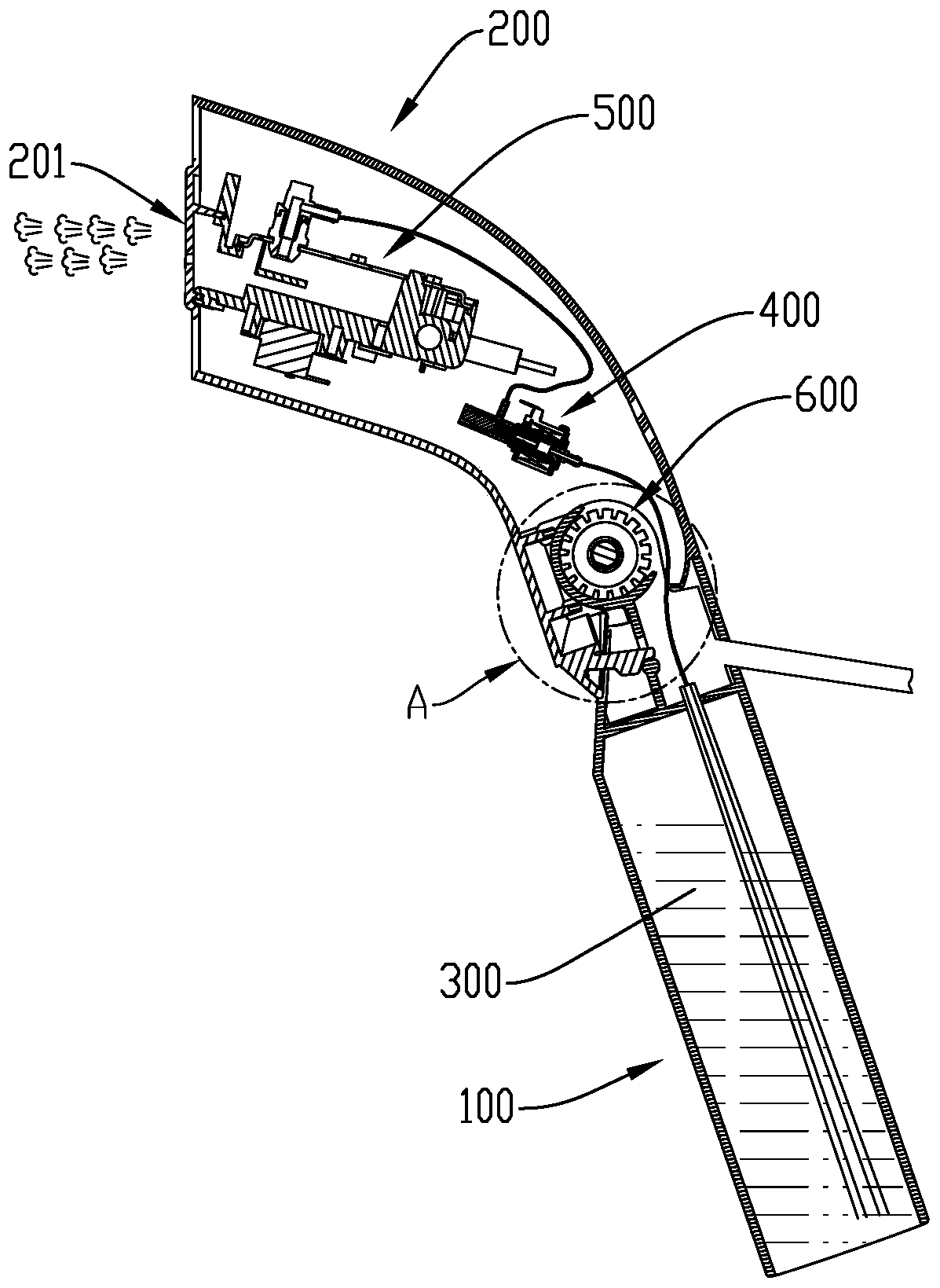 Ironing machine adjustable in ironing angle