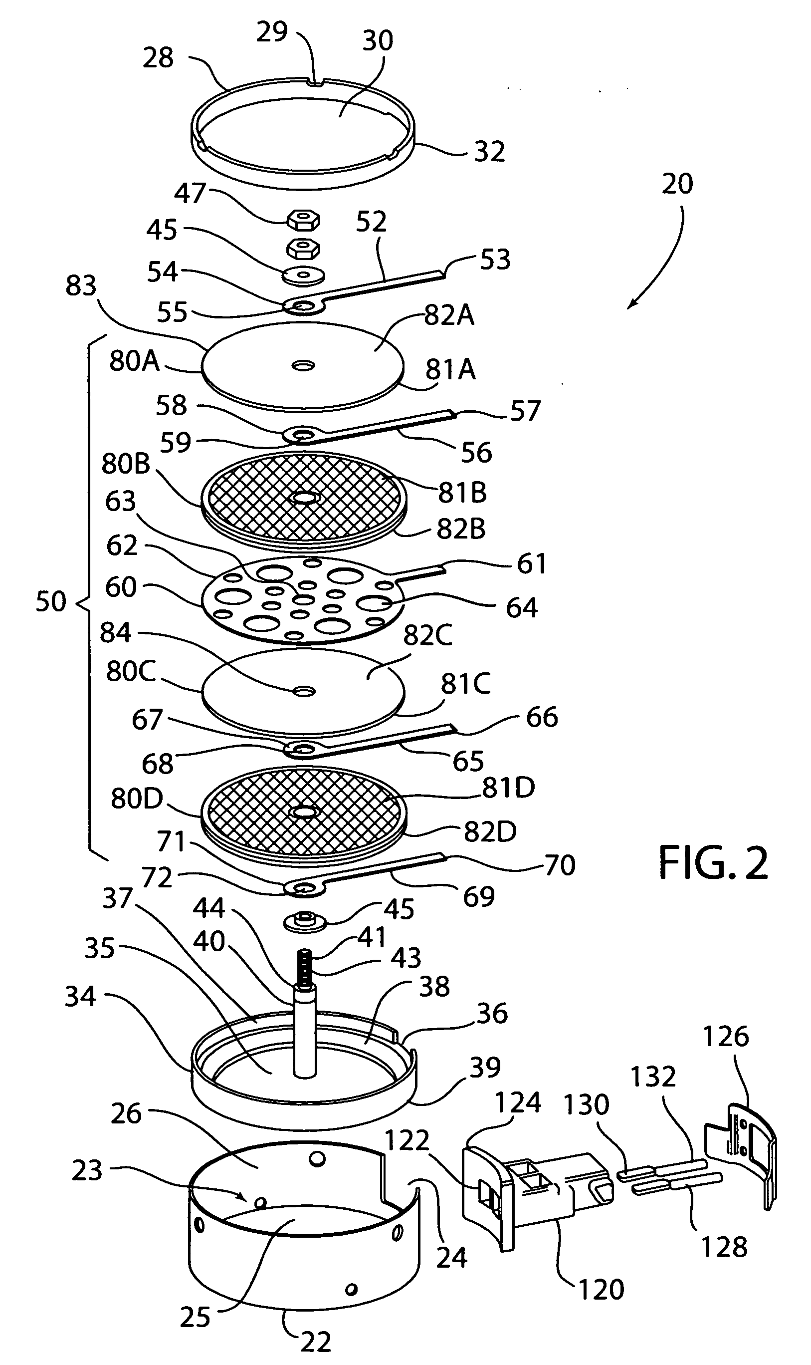 Piezoelectric actuator having minimal displacement drift with temperature and high durability