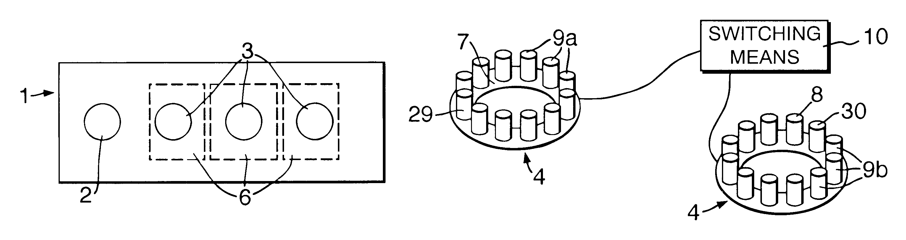 Optical target and apparatus and method for automatic identification thereof