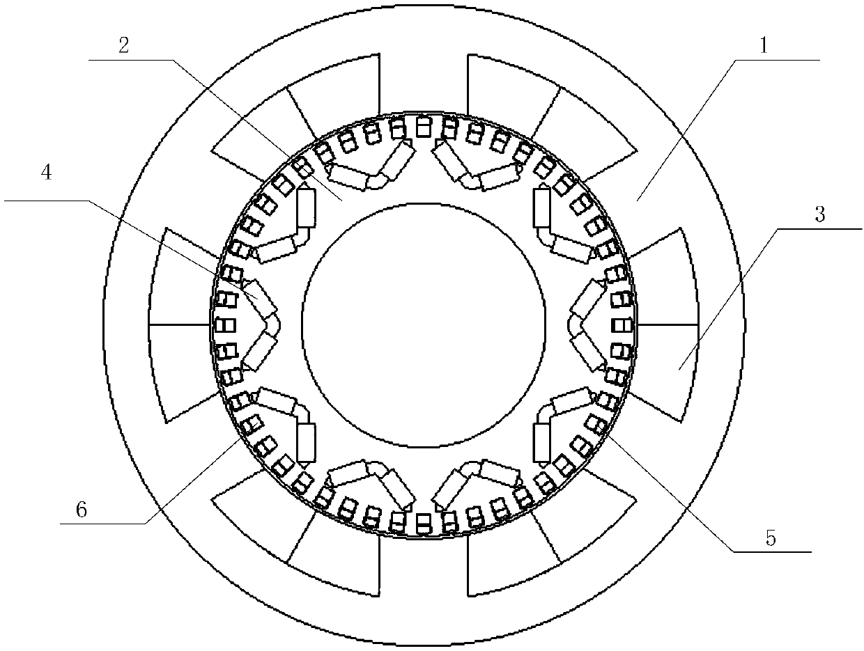 Rotor double-winding pole-changing asynchronous starting vernier motor