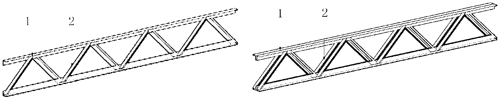 Assembled steel structure center support frame system