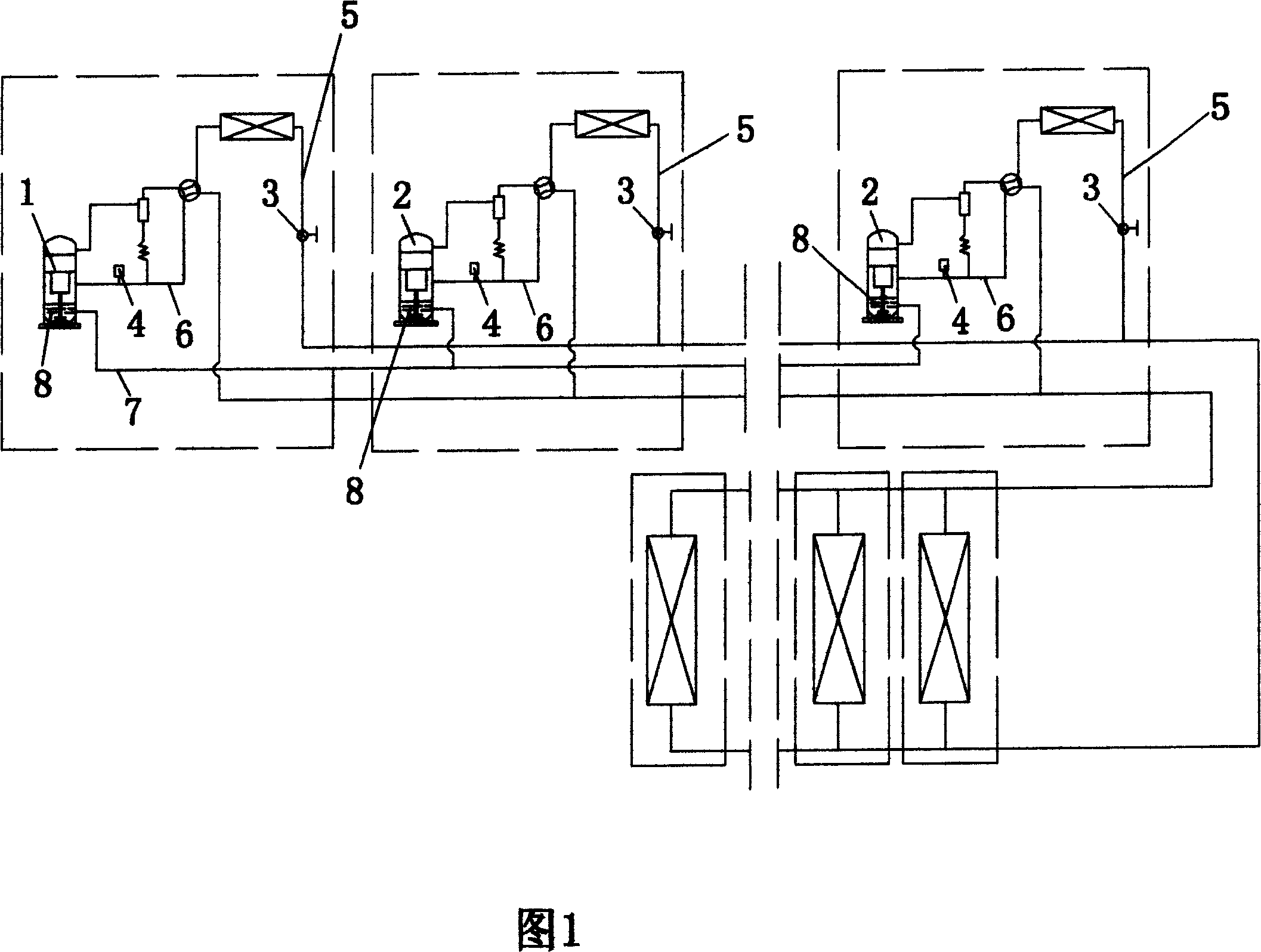 Oil-balancing control of combined air conditioners