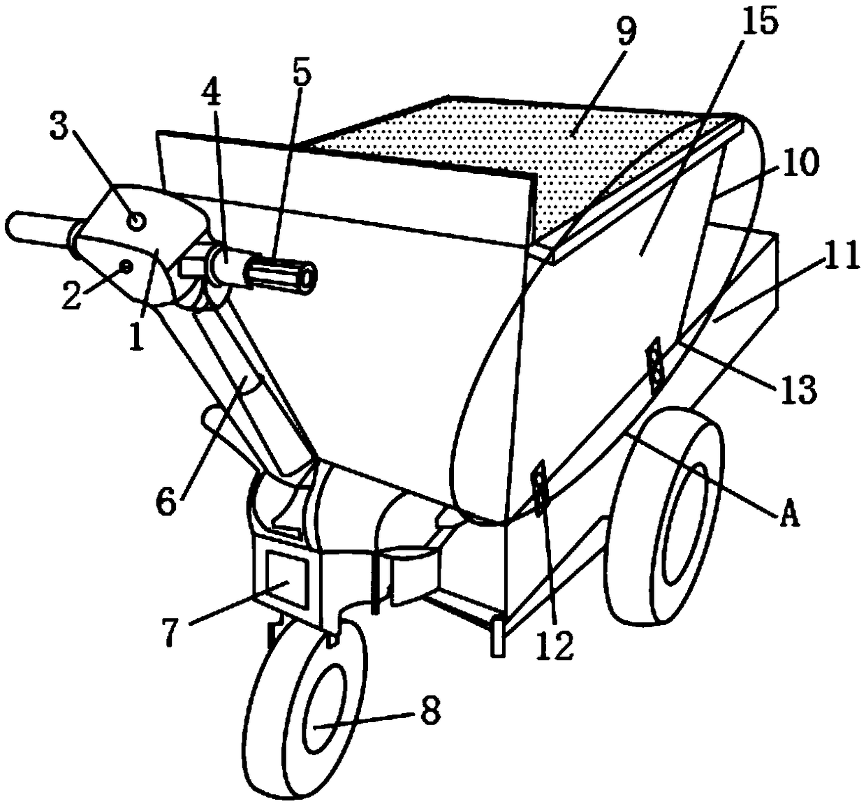 Trolley for municipal engineering