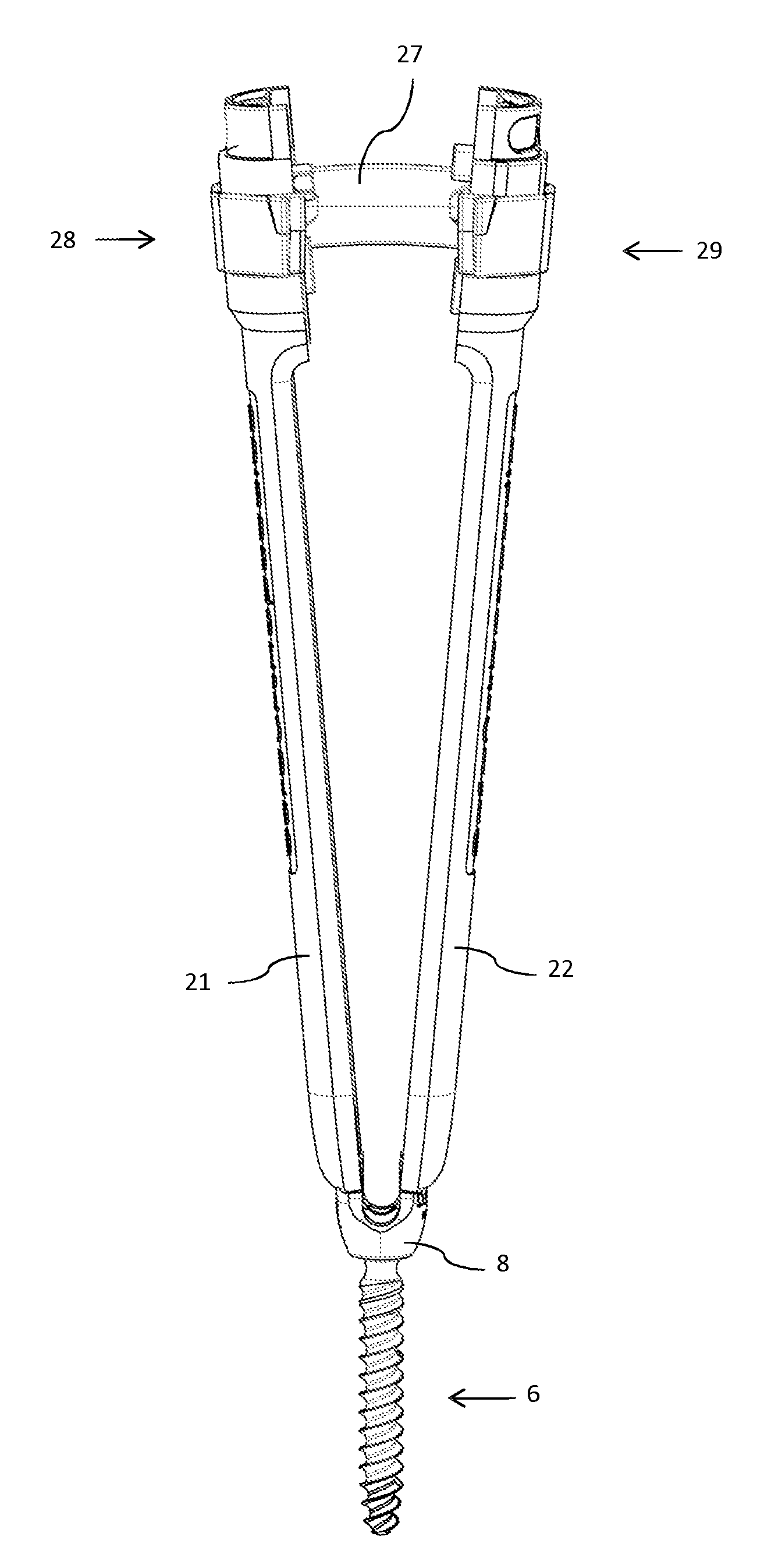 Spinal Device Comprising Means of Reversible Fastening