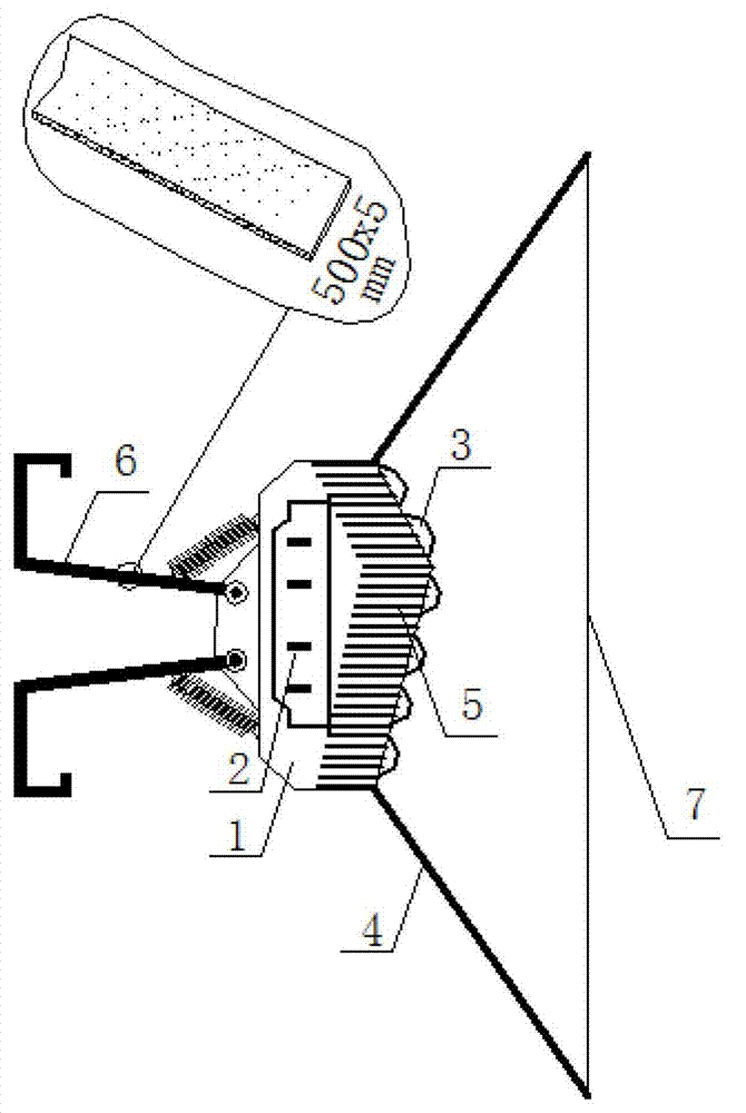 LED lamp for tunnel illumination and mounting method of LED lamp