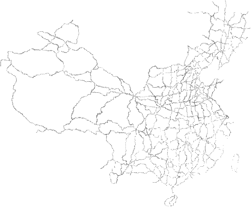 Vector map copyright protection method based on non-linear transformation