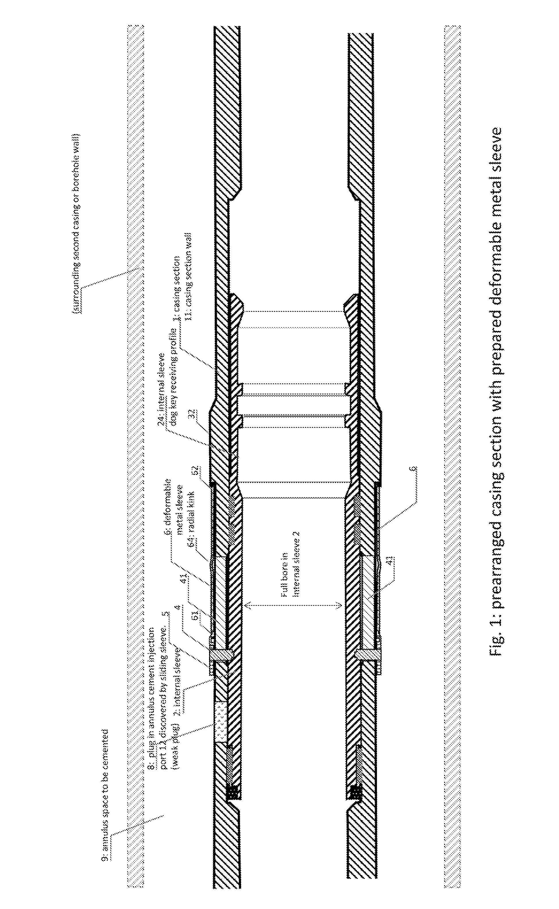 Casing annulus cement foundation system and a method for forming a flange collar constituting a cement foundation