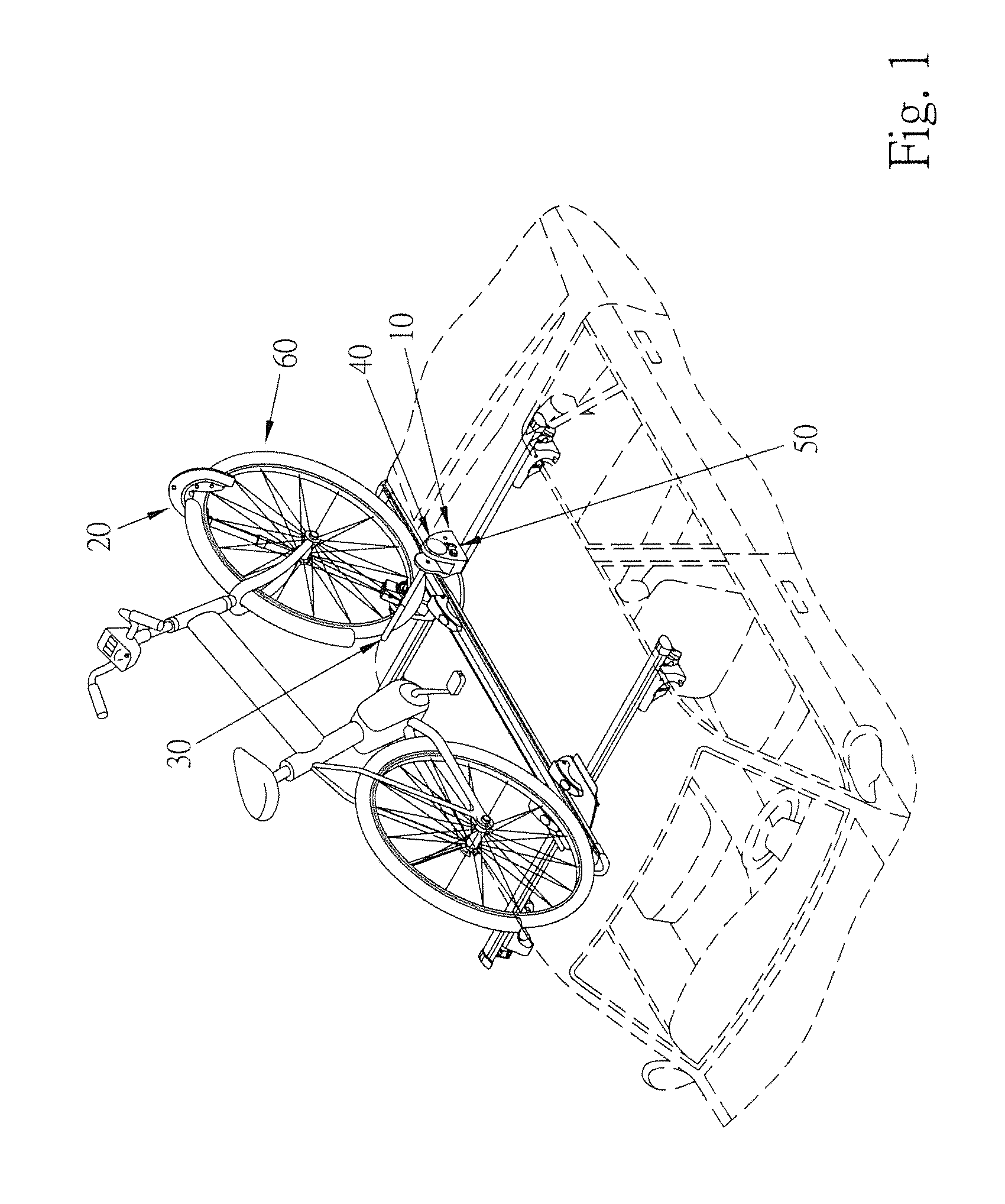 Adjustable bicycle carrier