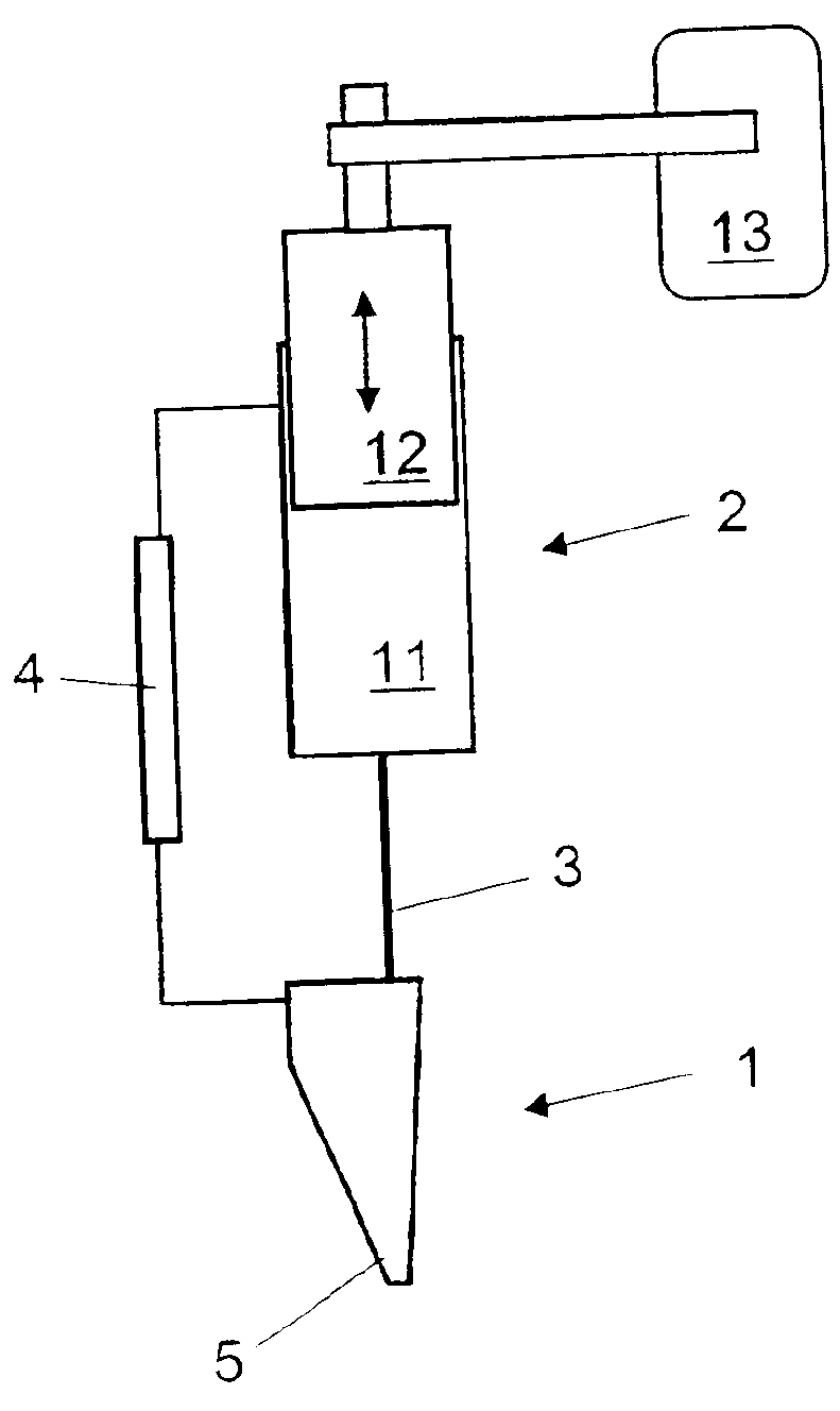 Method and device for separating samples from a liquid