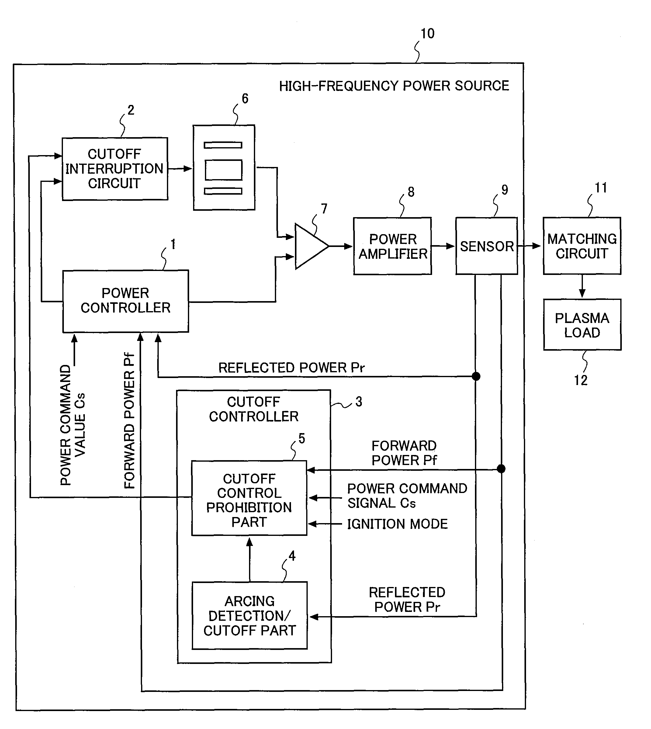 Abnormal discharge suppressing device for vacuum apparatus