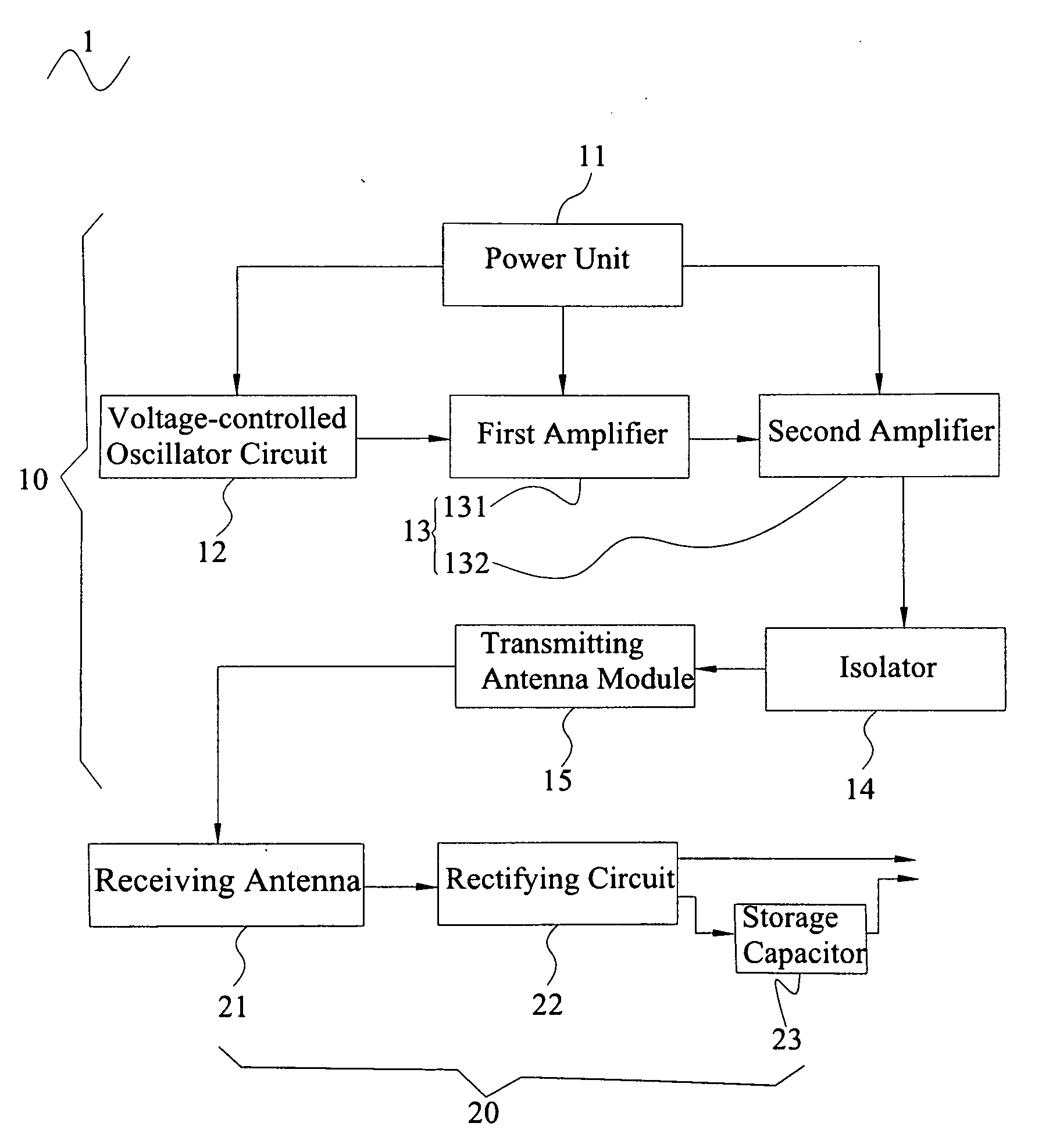 Wirless power supply device