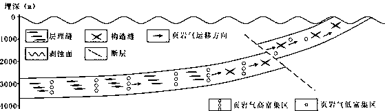 Method for establishing accumulation model of atmospheric pressure shale gas reservoir in complicated basin marginal tectonic zone