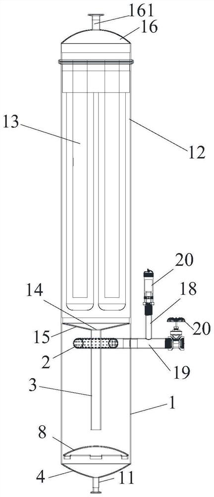 Atomized water turbulence separation water purification device