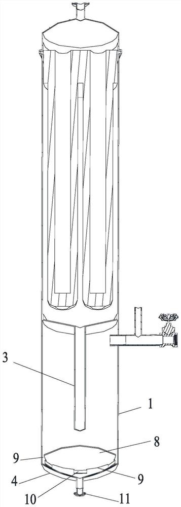 Atomized water turbulence separation water purification device