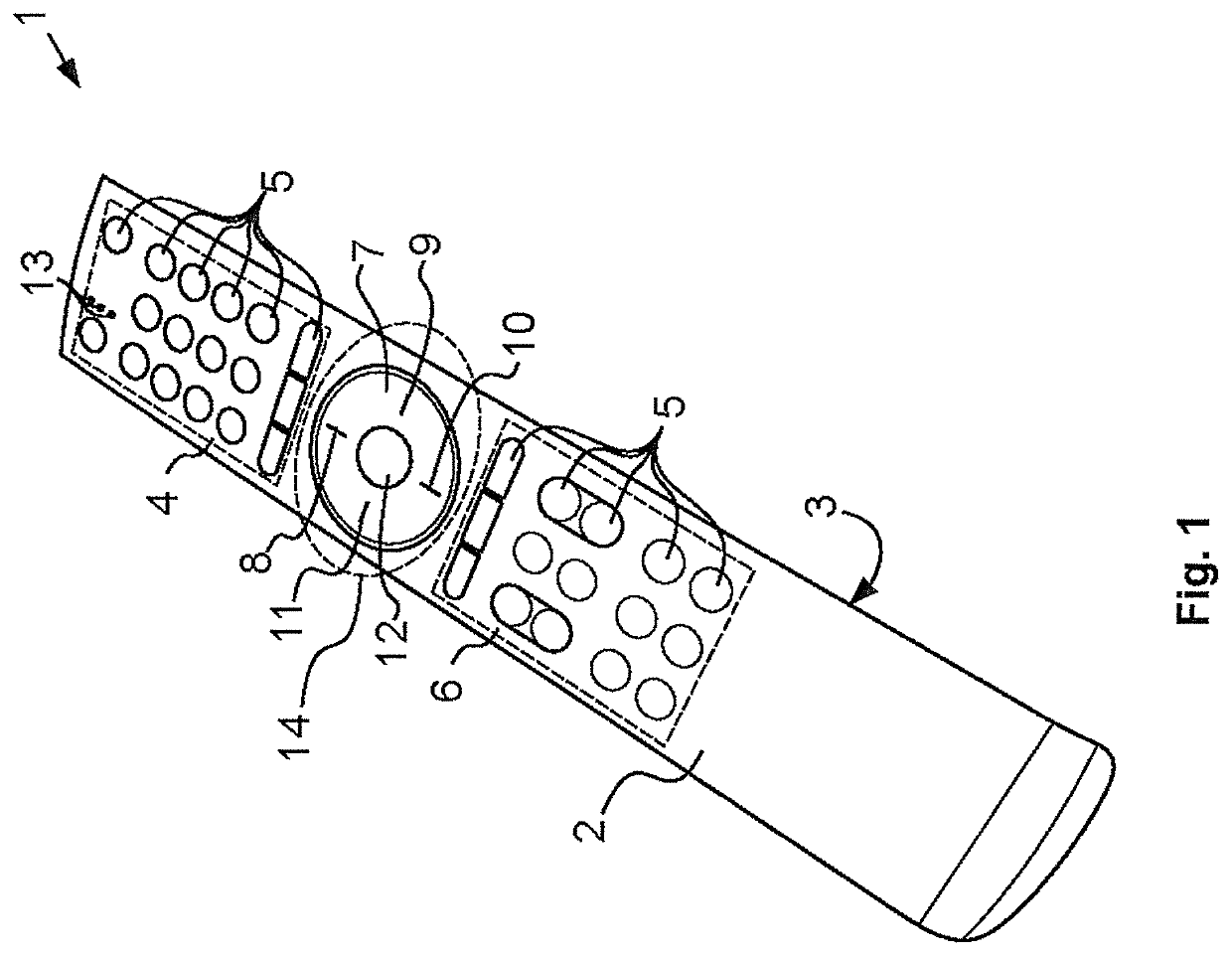 Remote-control system with homopolar magnets