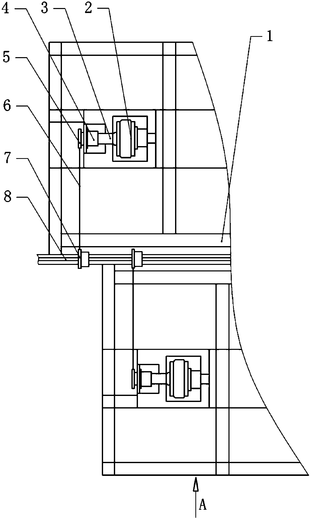 Quick-disassembly winding device