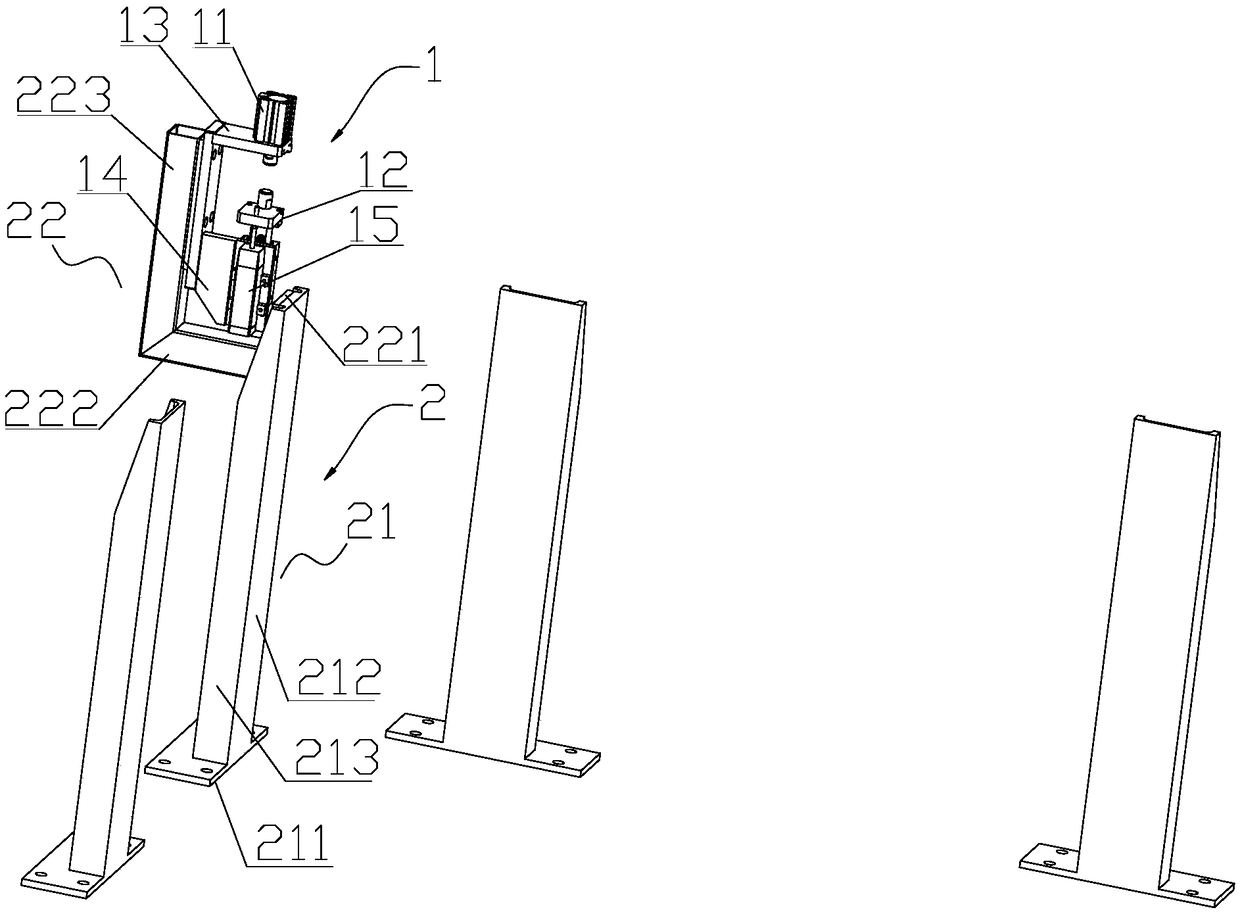 Sheet material thickness detection device