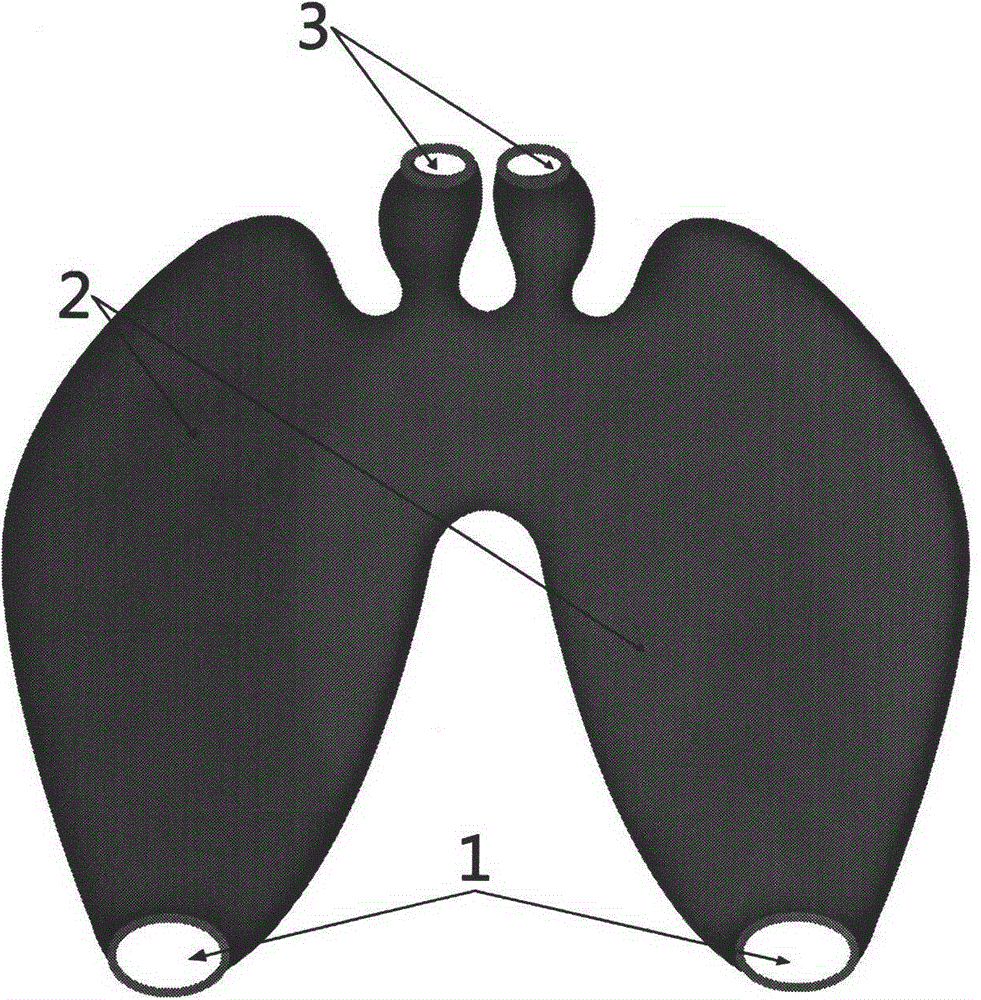 Air purifying device imitating nasopharynx