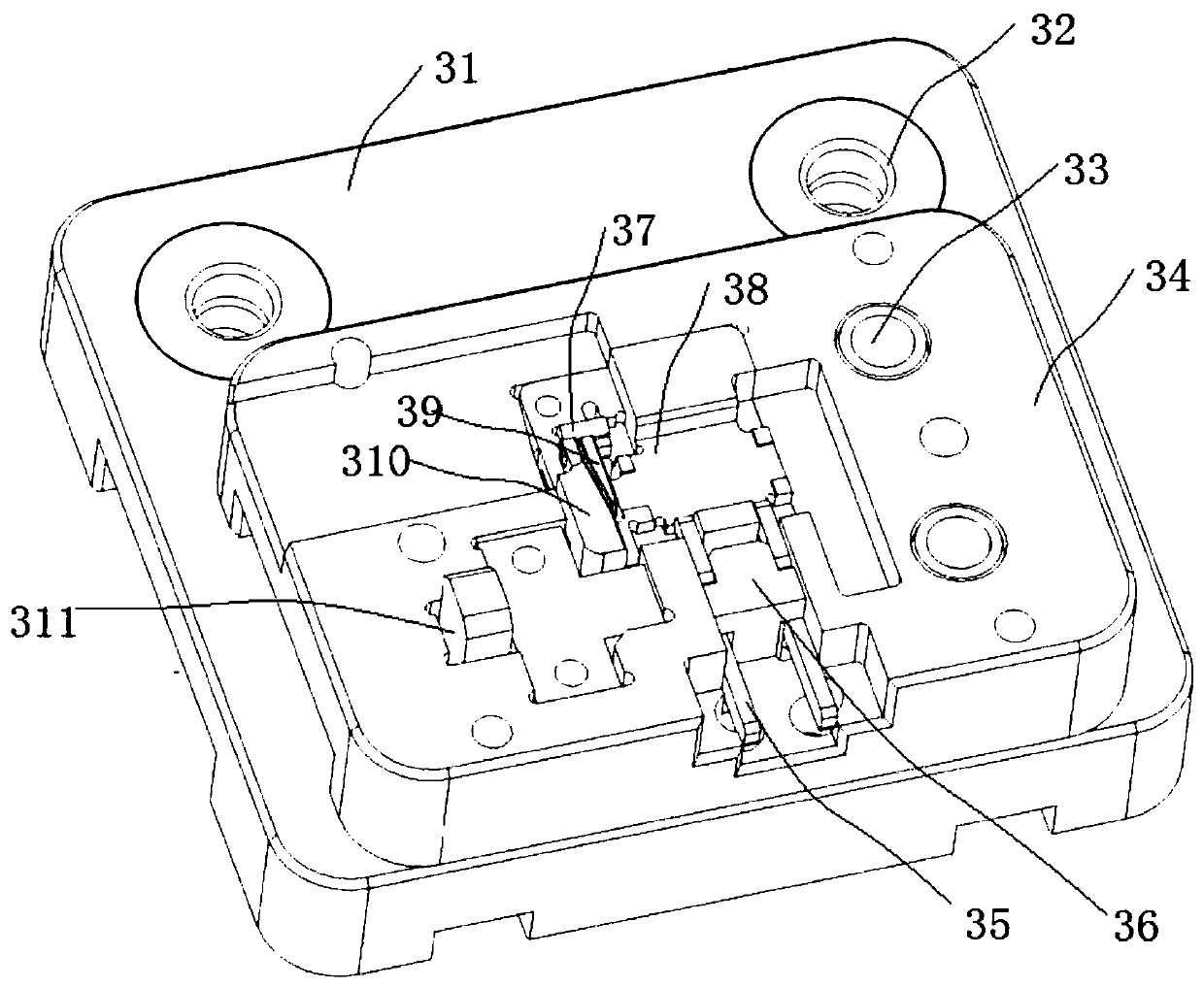 Vibrating motor accessory feeding mechanism