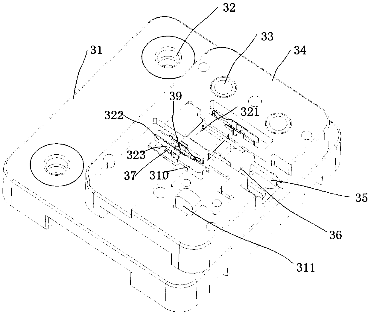 Vibrating motor accessory feeding mechanism