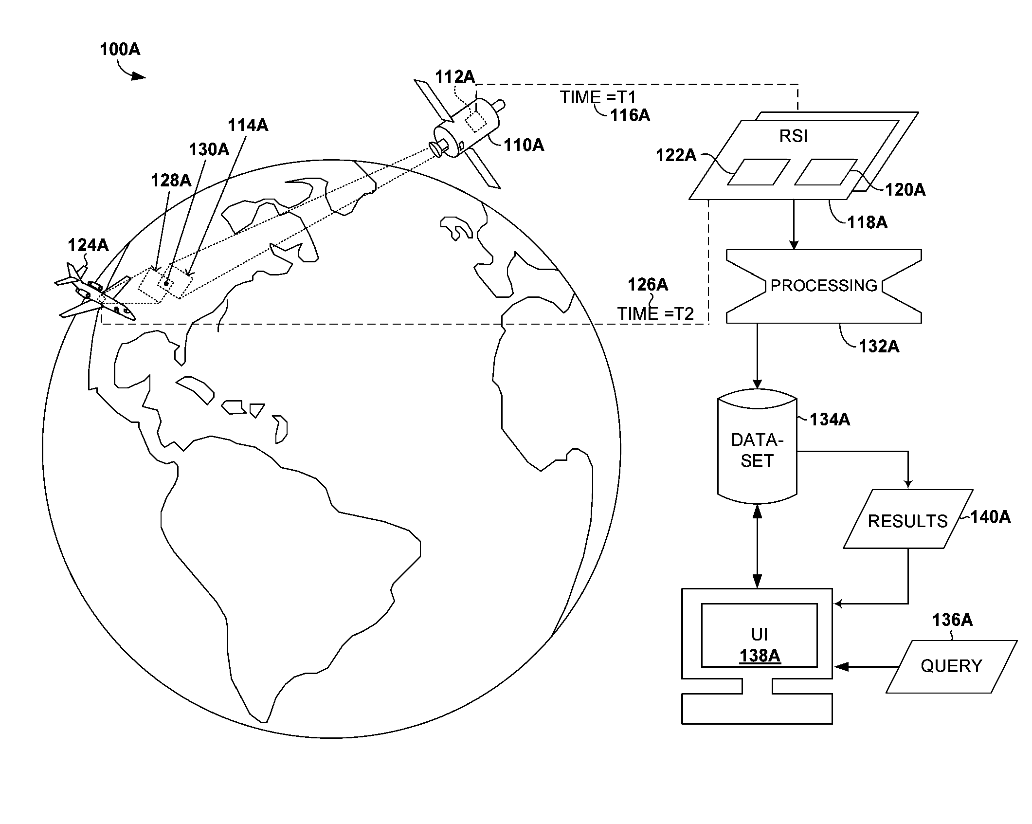 Storing change features detected from high-resolution, remotely sensed imagery