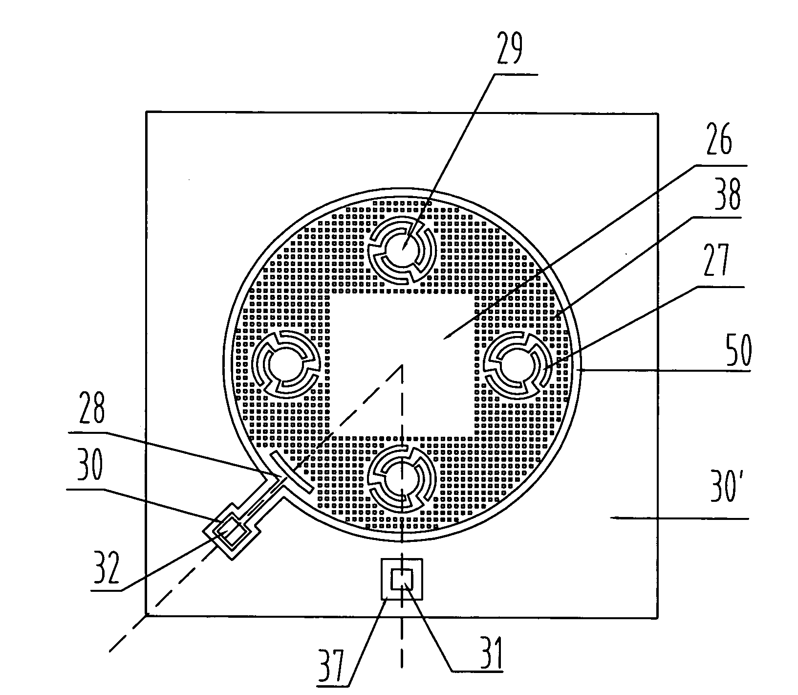 Condenser microphone chip