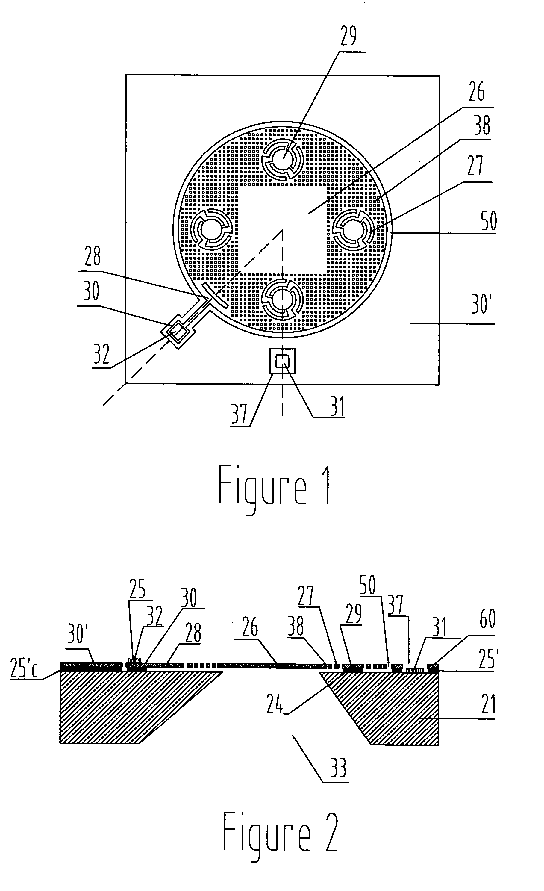 Condenser microphone chip