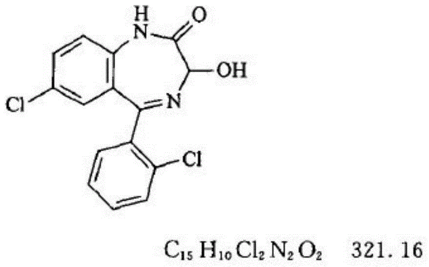 Lorazepam composition freeze-dried tablet and preparation method thereof