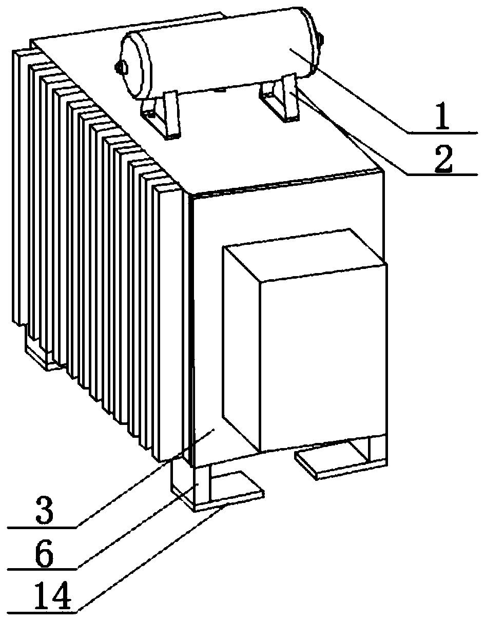 Fixing and mounting rack for transformer core set