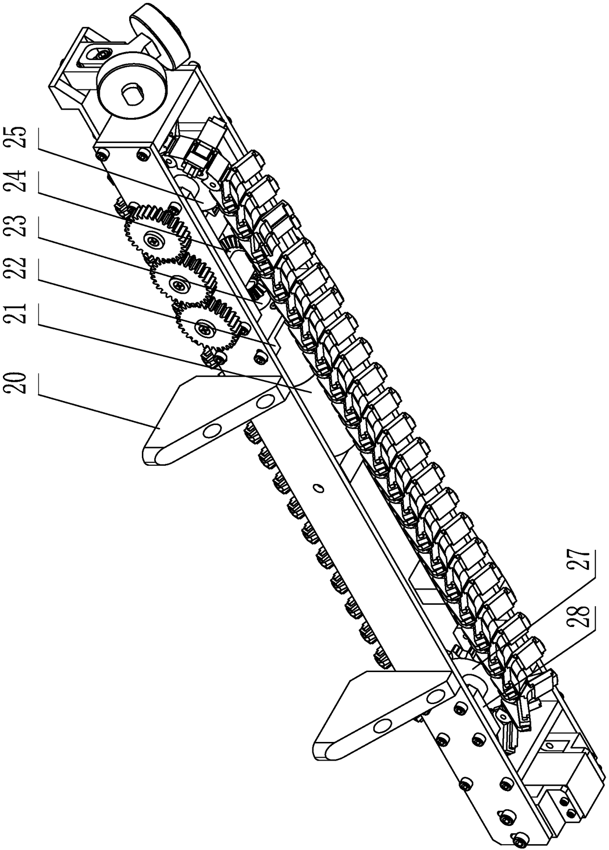 Monorail crawler-belt-type water cooling wall climbing detecting robot