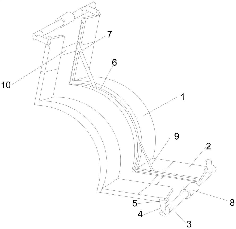 Clamping device for kidney tumor resection