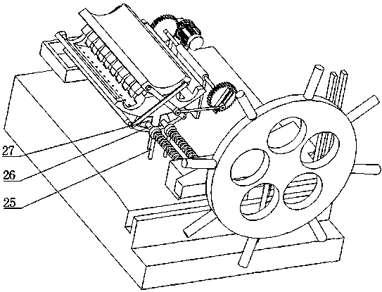 Mechanical solid cake smashing environmental protecting device