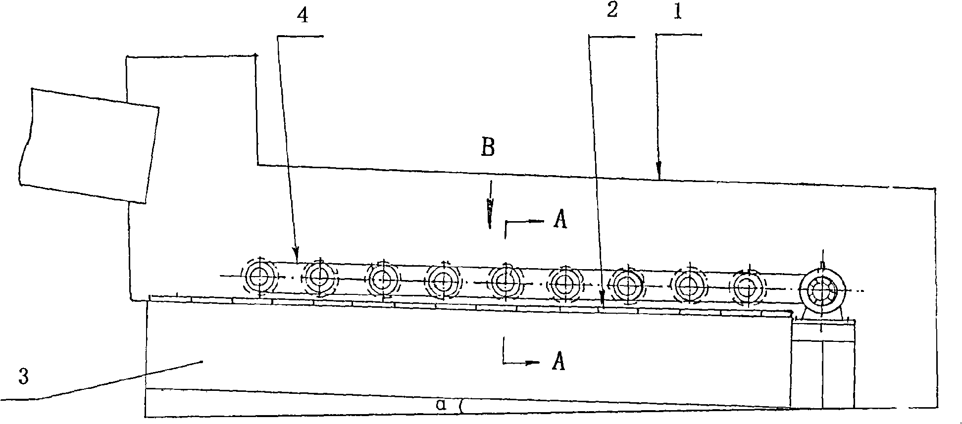 High temperature chamotte cooler for concrete