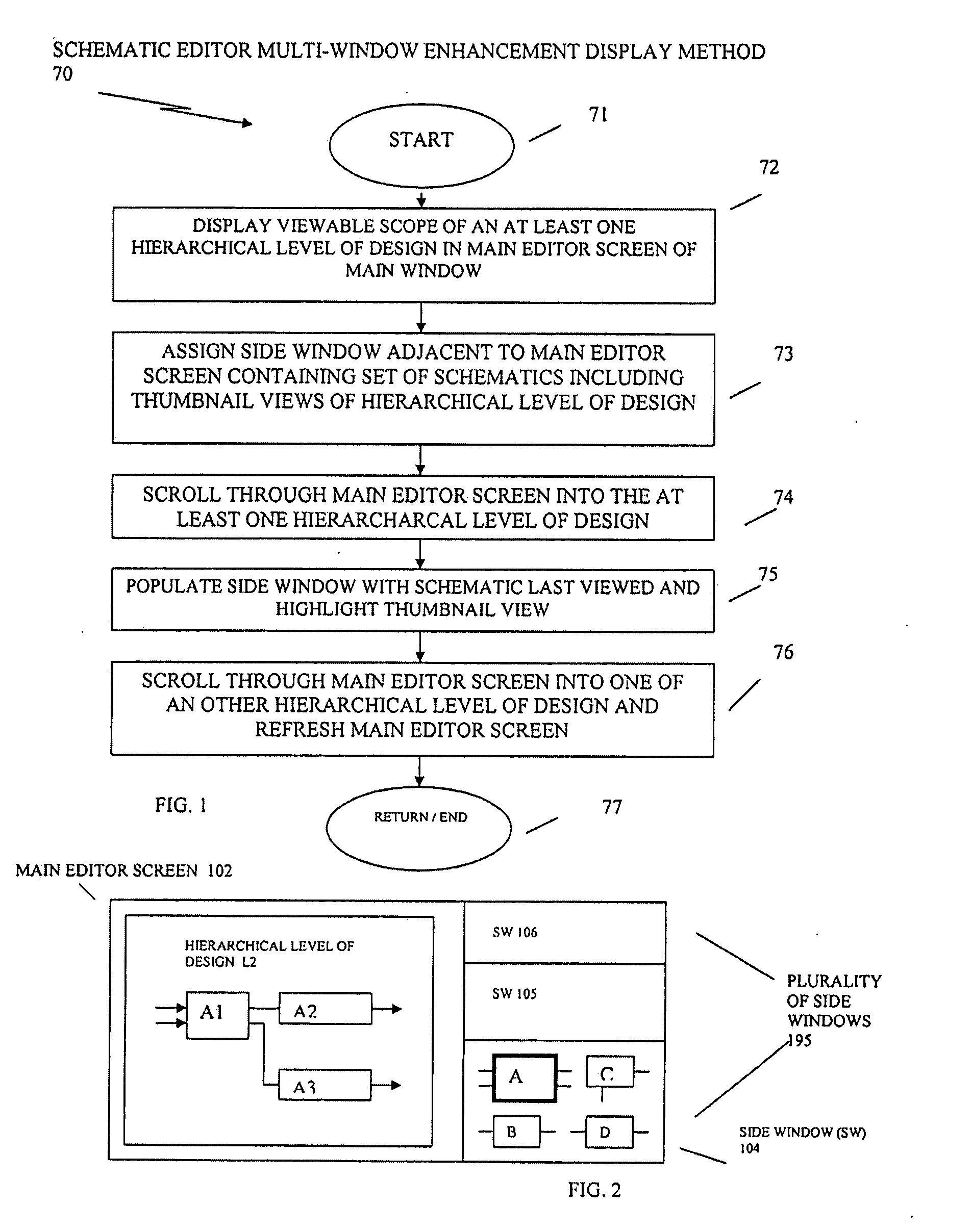 Systems, methods and computer products for schematic editor mulit-window enhancement of hierarchical integrated circuit design