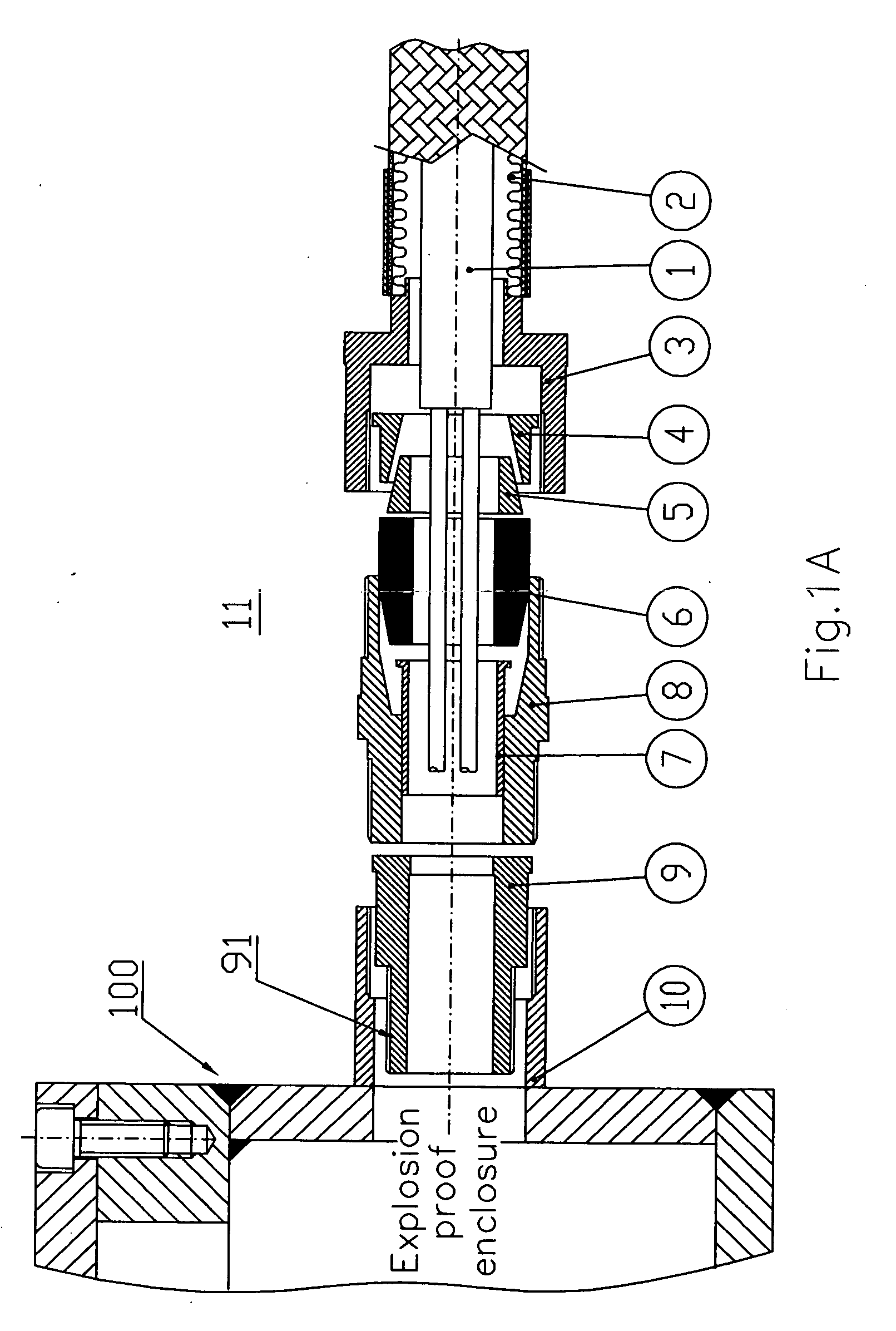 Connector apparatus and system for explosion proof engine