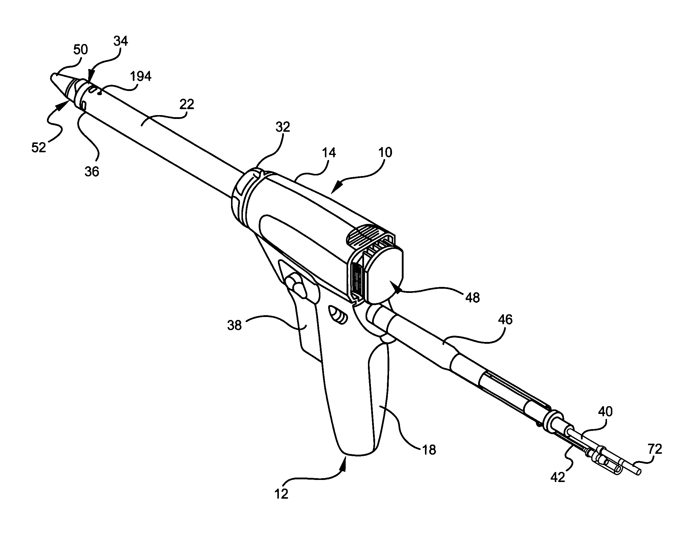 Morcellator with detachable handle