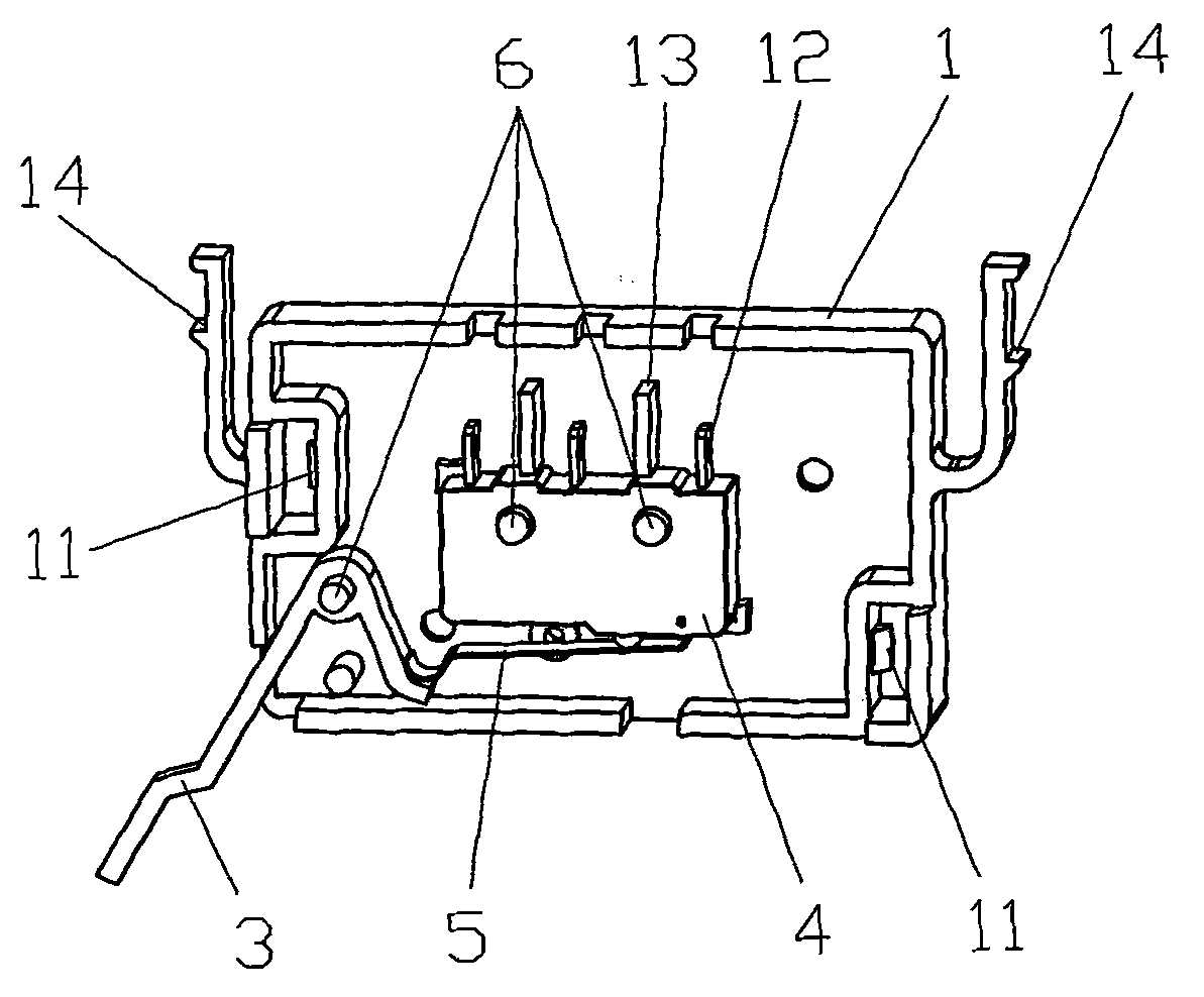 Alarming contact device of moulded case circuit breaker