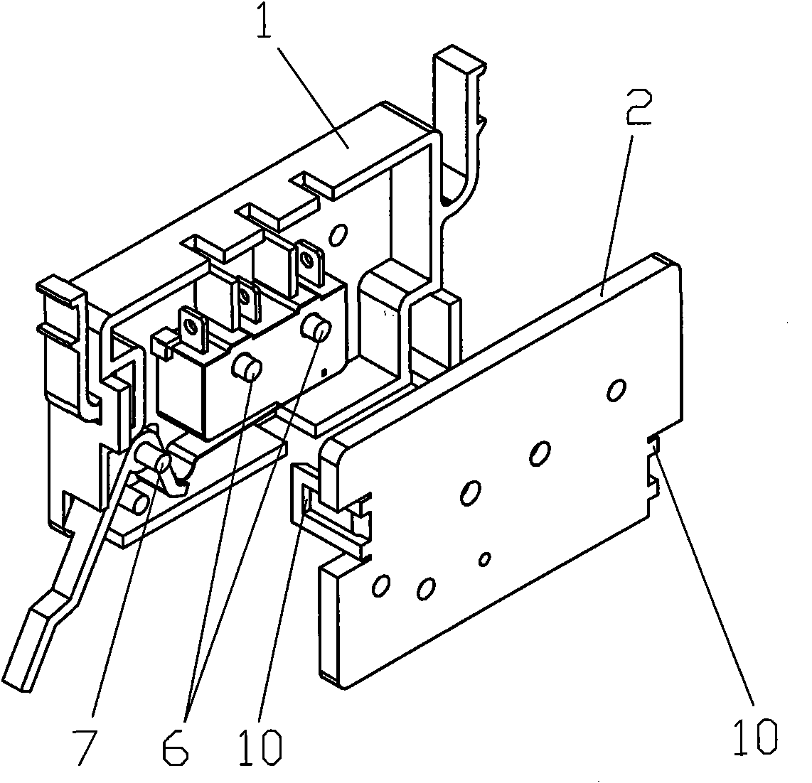 Alarming contact device of moulded case circuit breaker