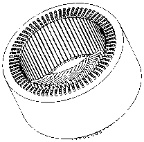 Automatic wire plugging structure of flat-wire motor stator