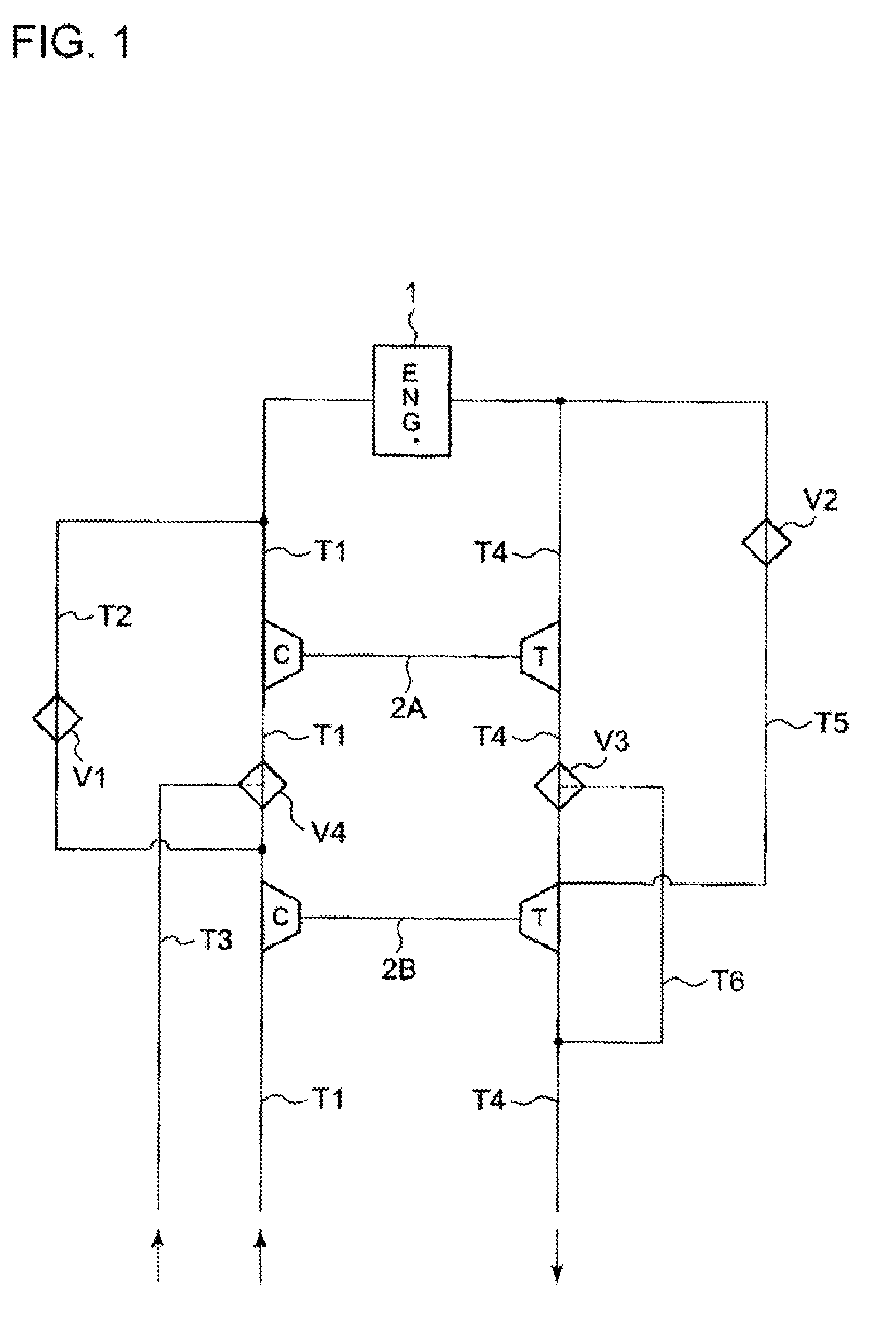 Turbocharging system for internal combustion engine