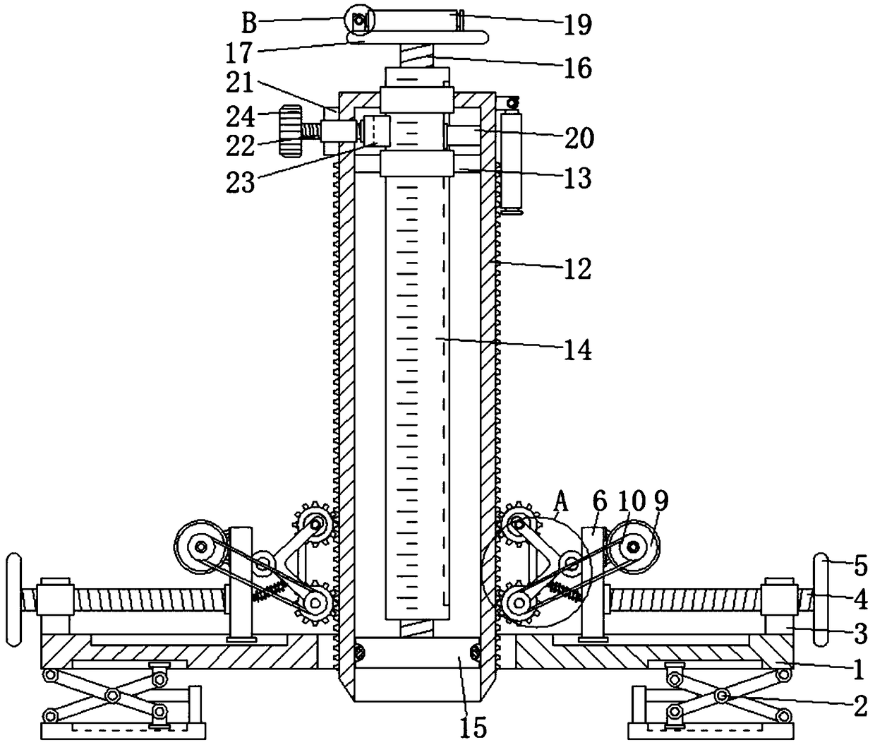 Foundation pit sampling system capable of adapting to different soil environments