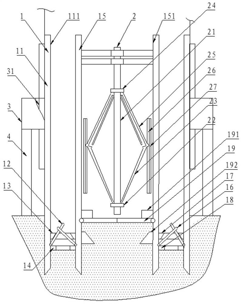 A cylindrical extruder for civil engineering