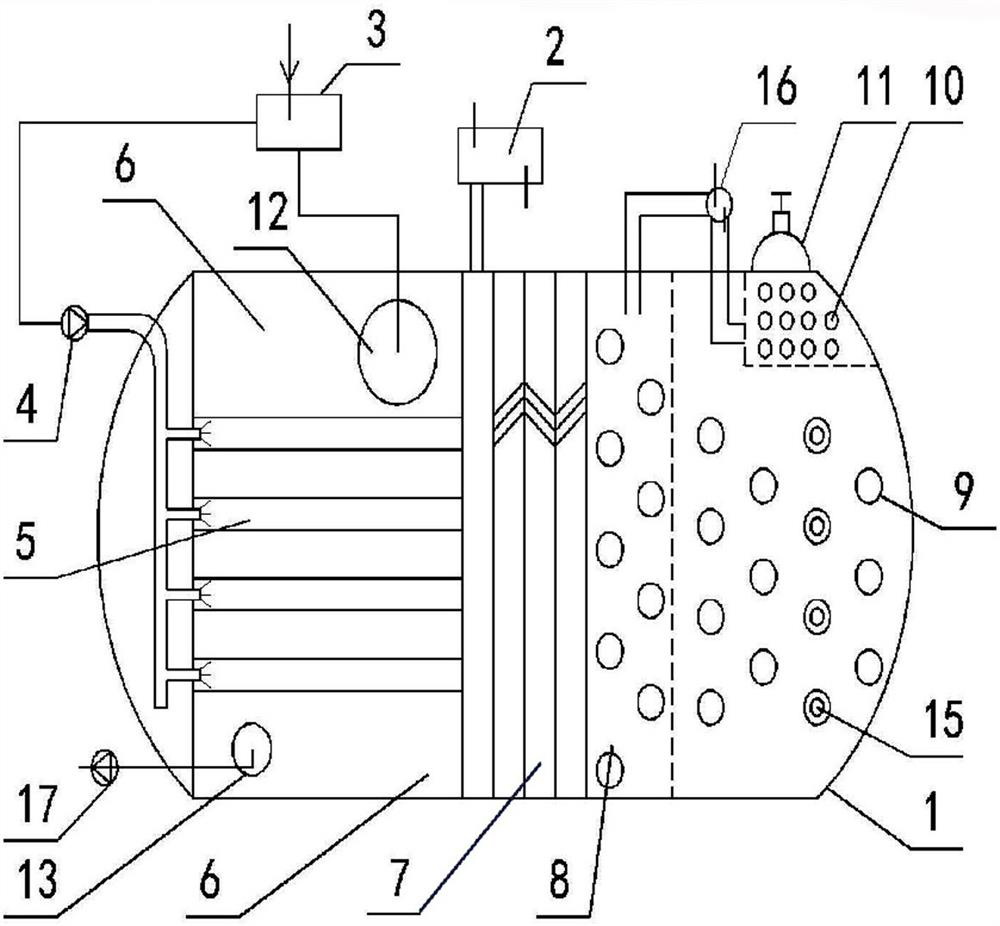 Vacuum waste heat steam boiler