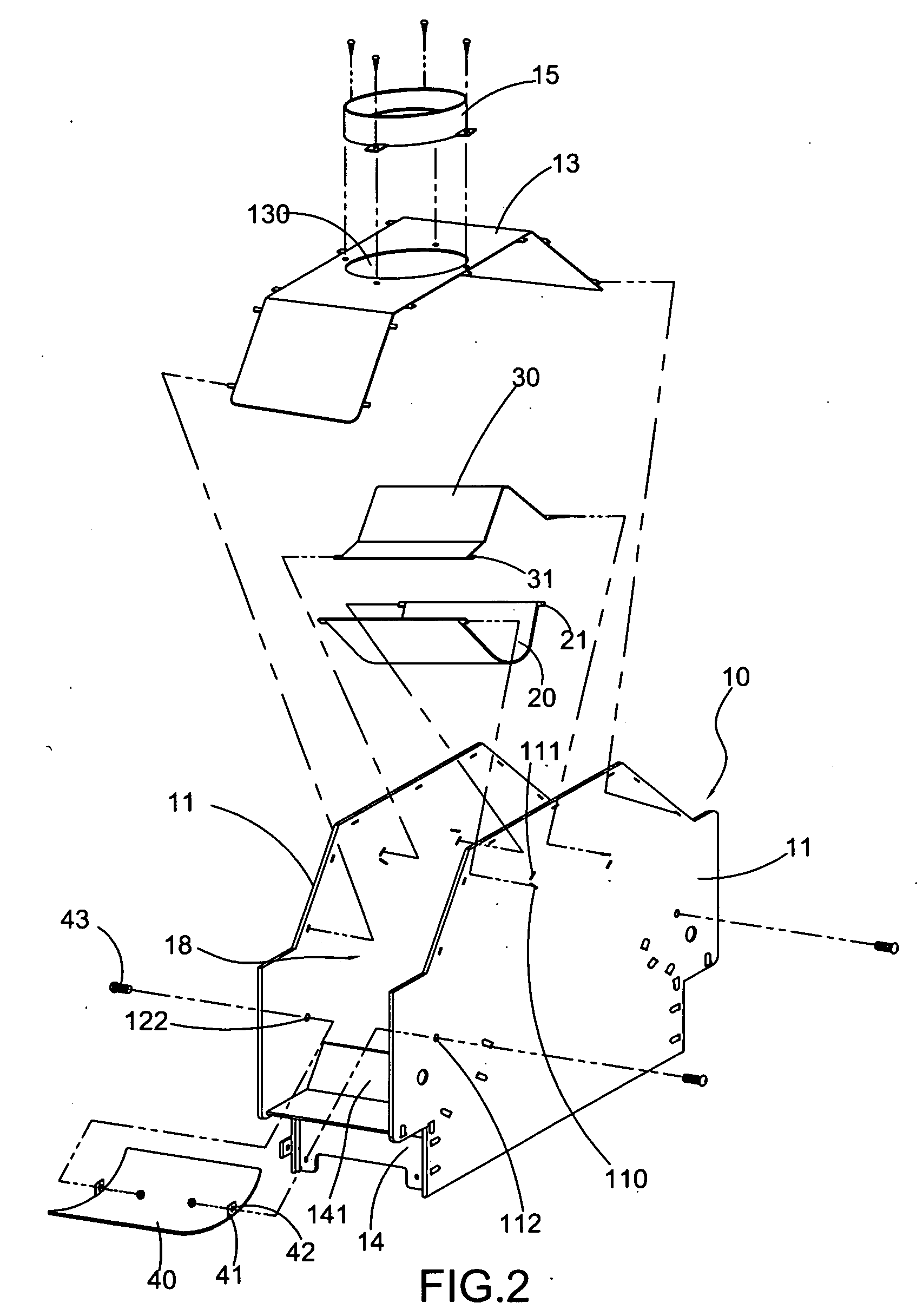 Ventilating hood for water heater