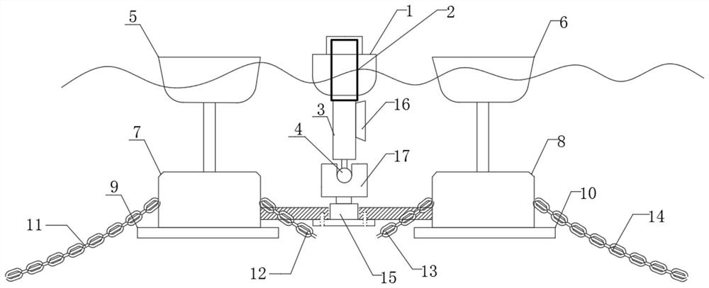 Novel self-adaptive heaving and shaking oscillation floater type wave energy power generation device