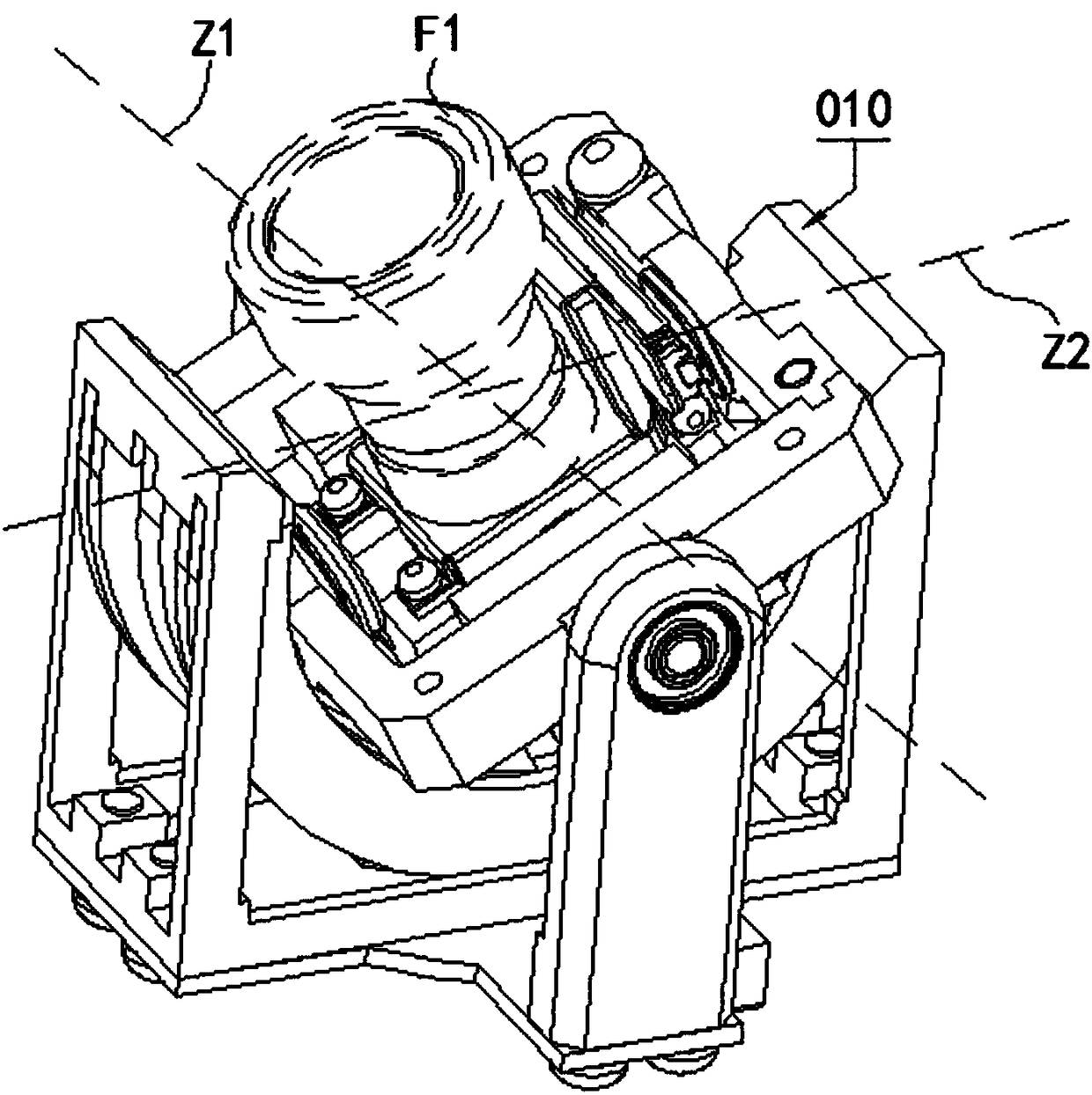 Two-axis and three-axis pan-tilts and shooting equipment thereof