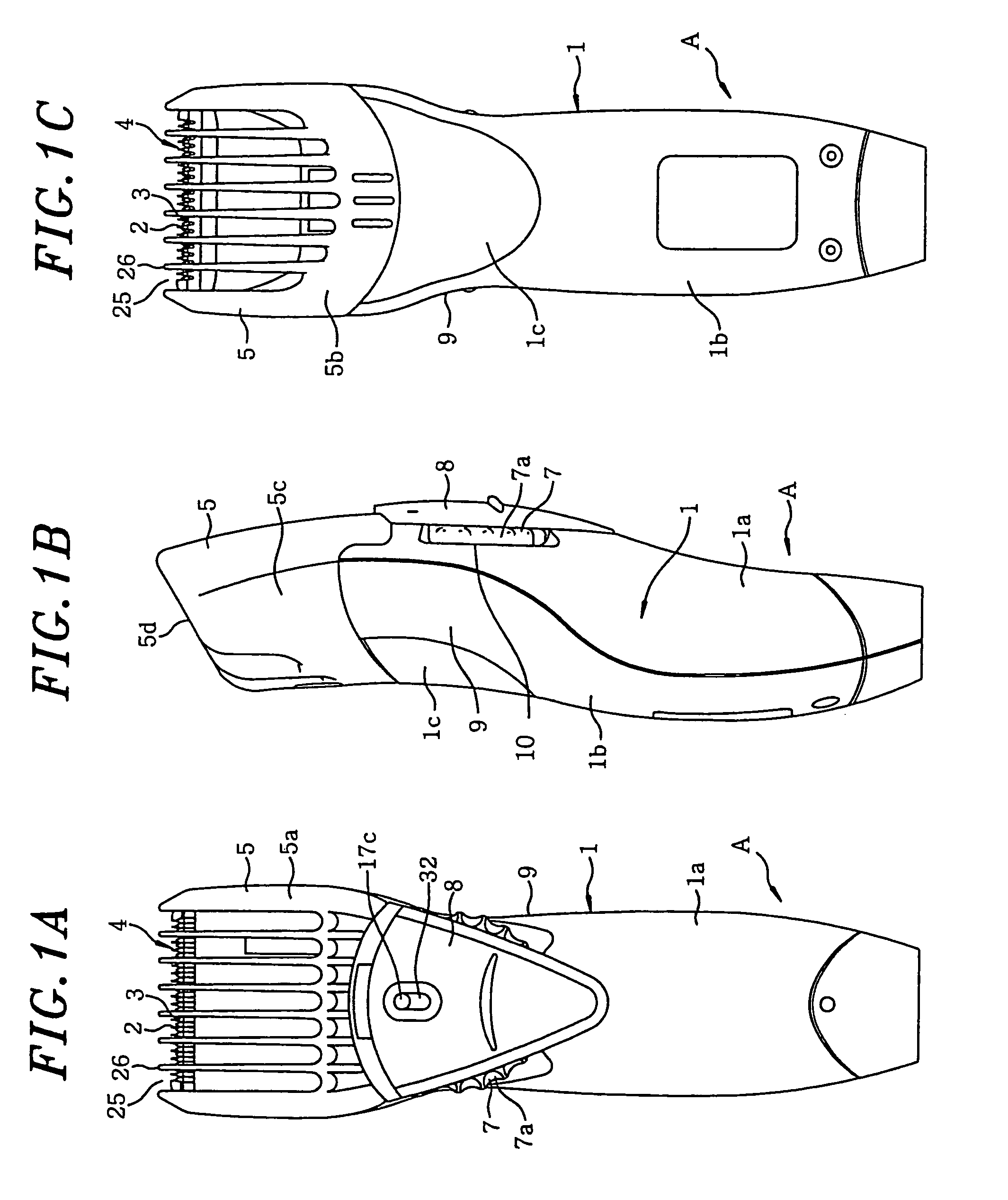 Hair trimmer with rattle dampening structure