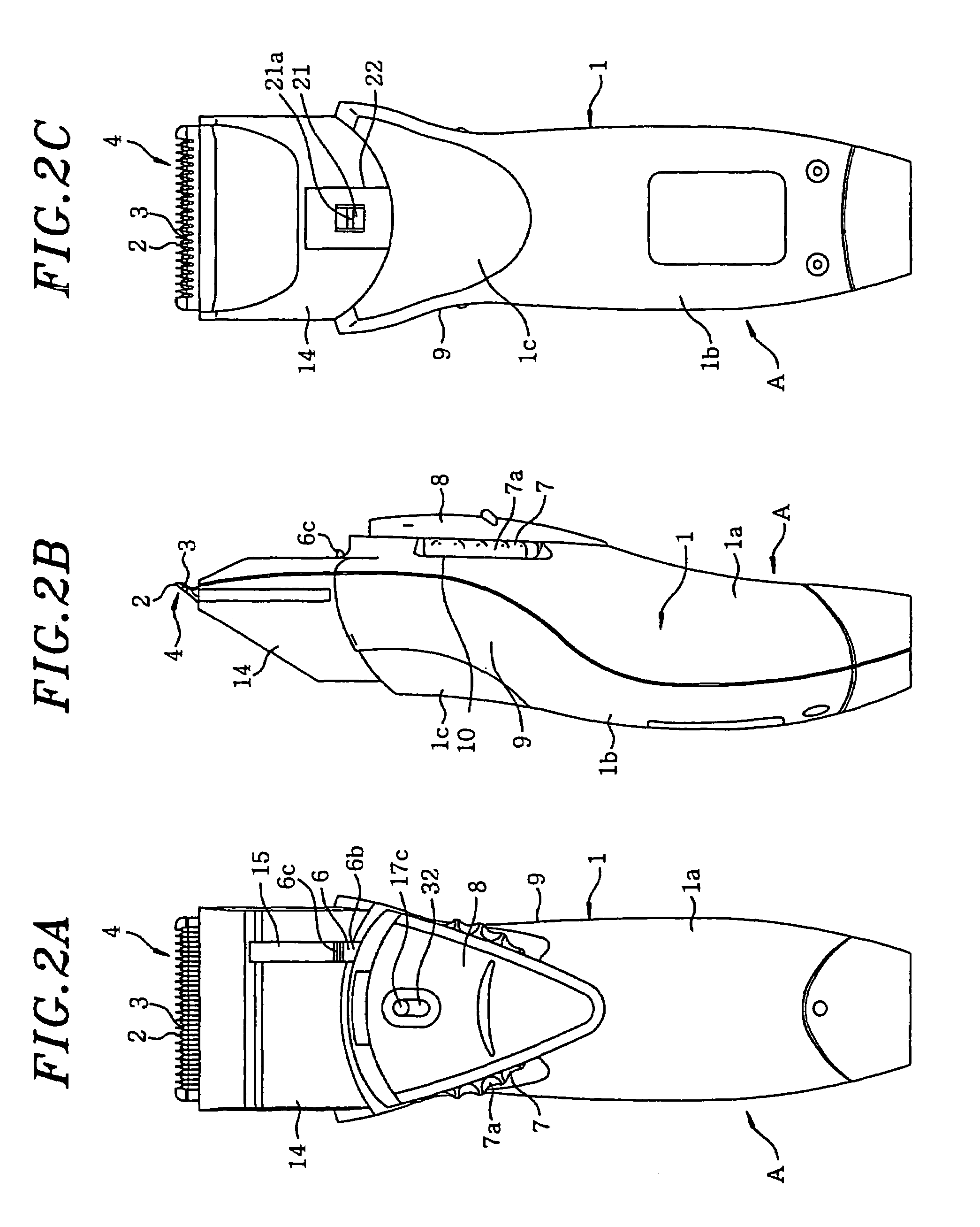 Hair trimmer with rattle dampening structure