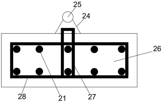 Concrete retaining wall structure with energy dissipation and shock absorption functions