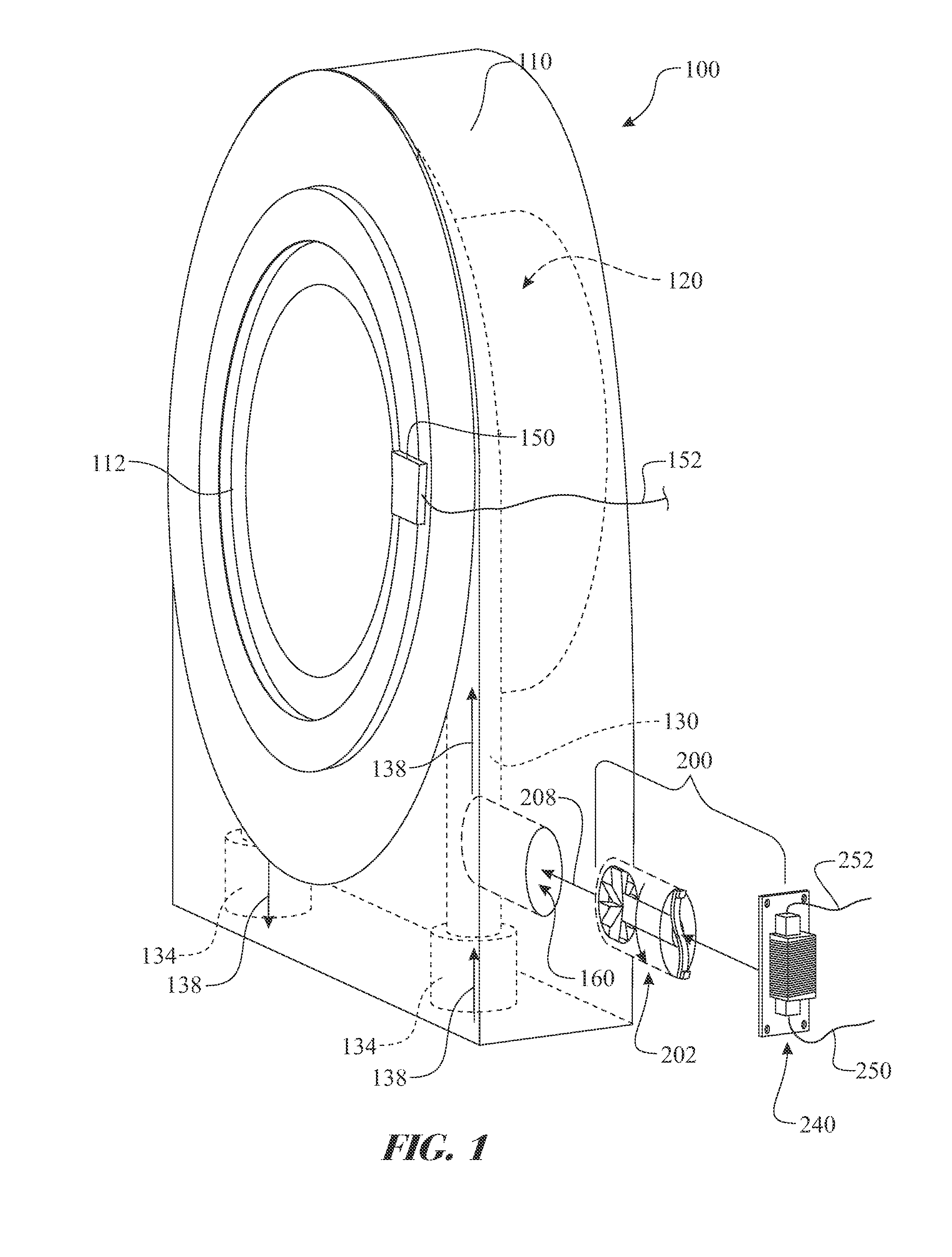 Power harvesting bearing configuration